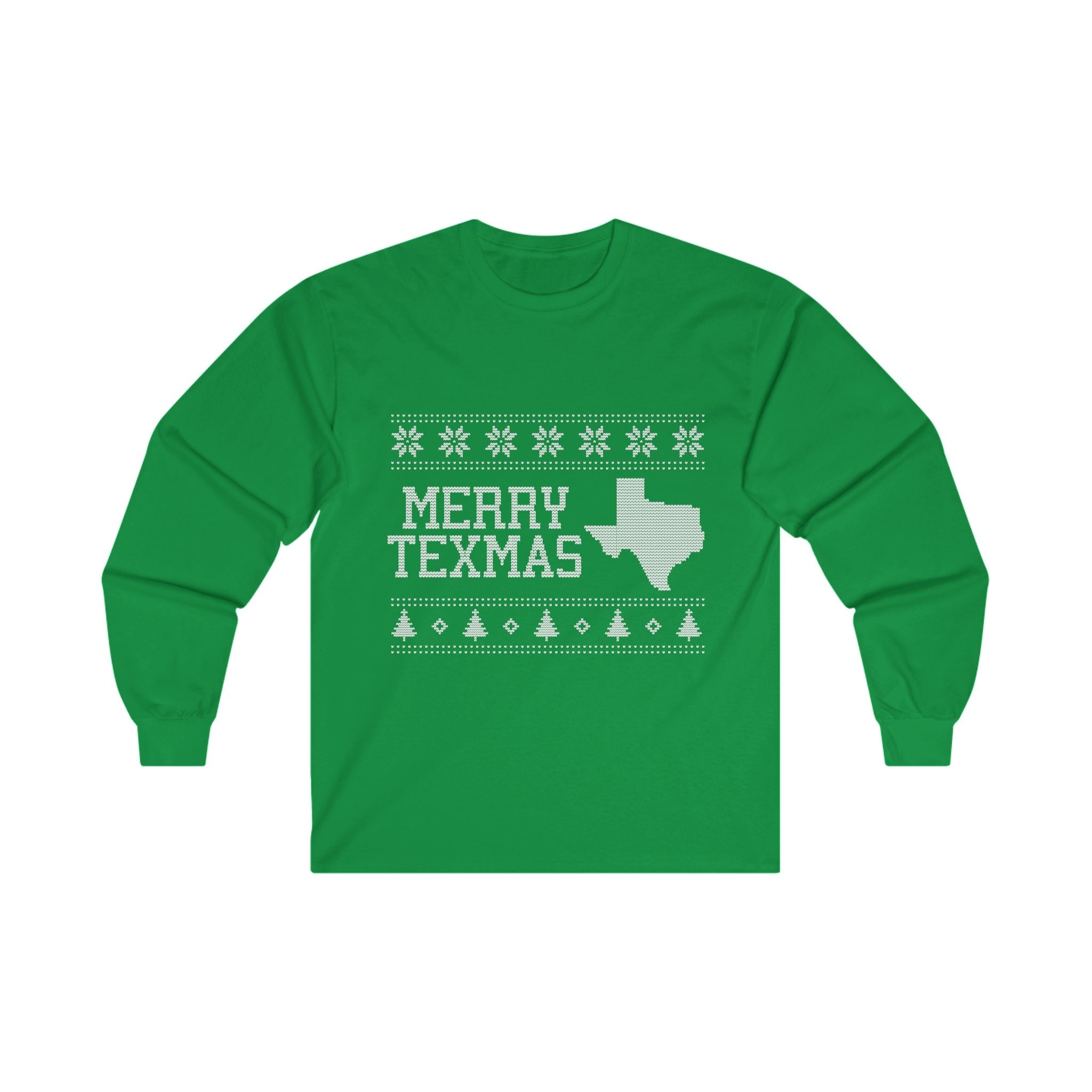 Texas "Ugly Christmas Sweater" Unisex Ultra Cotton Long Sleeve Tee