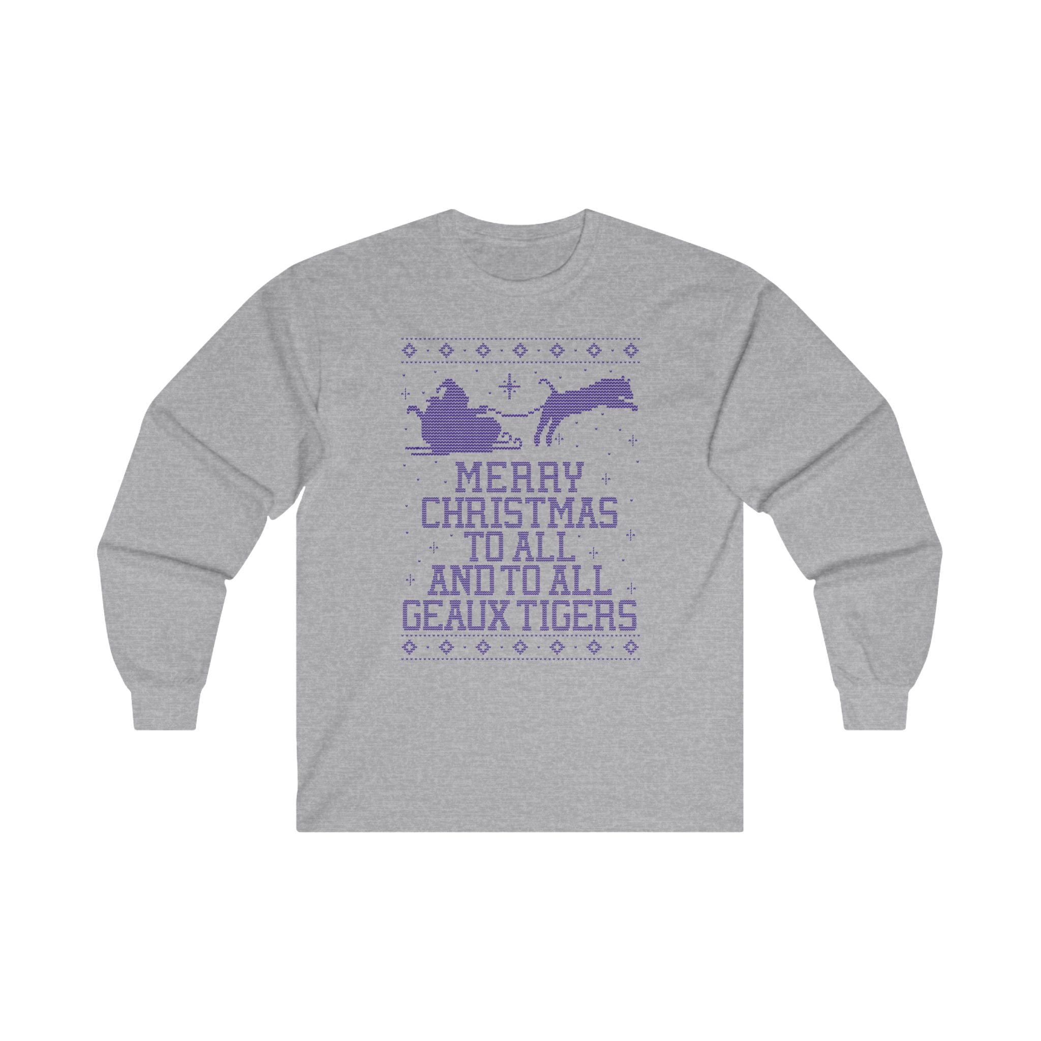 LSU "Ugly Christmas Sweater" Unisex Ultra Cotton Long Sleeve Tee