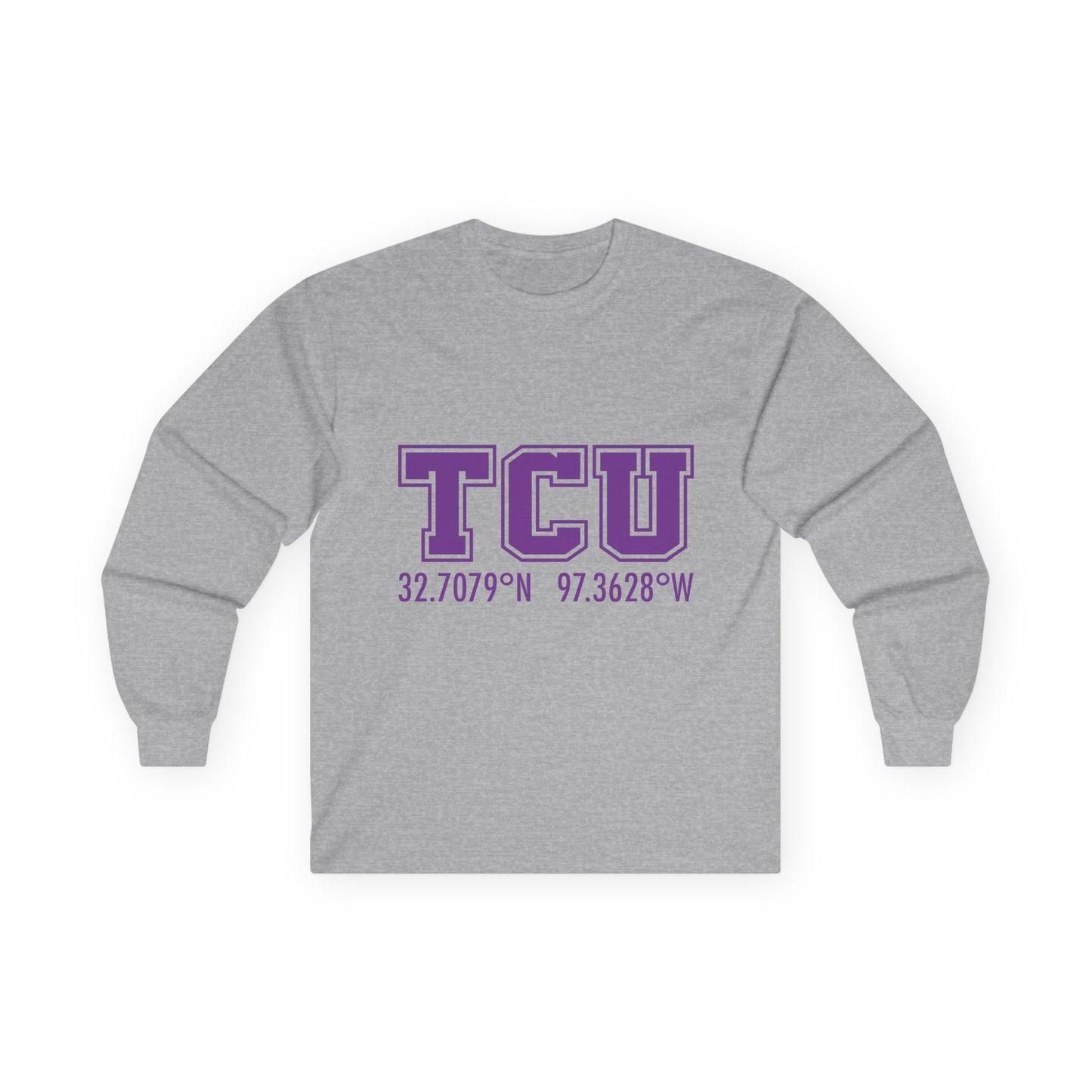 TCU Coordinates Unisex Ultra Cotton Long Sleeve Tee - Comfortable and Stylish College Apparel