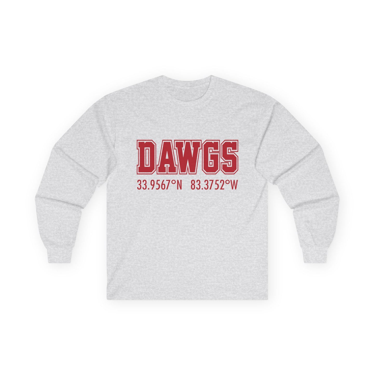 Georgia DAWGS Coordinates  Long Sleeve Tee Shirt