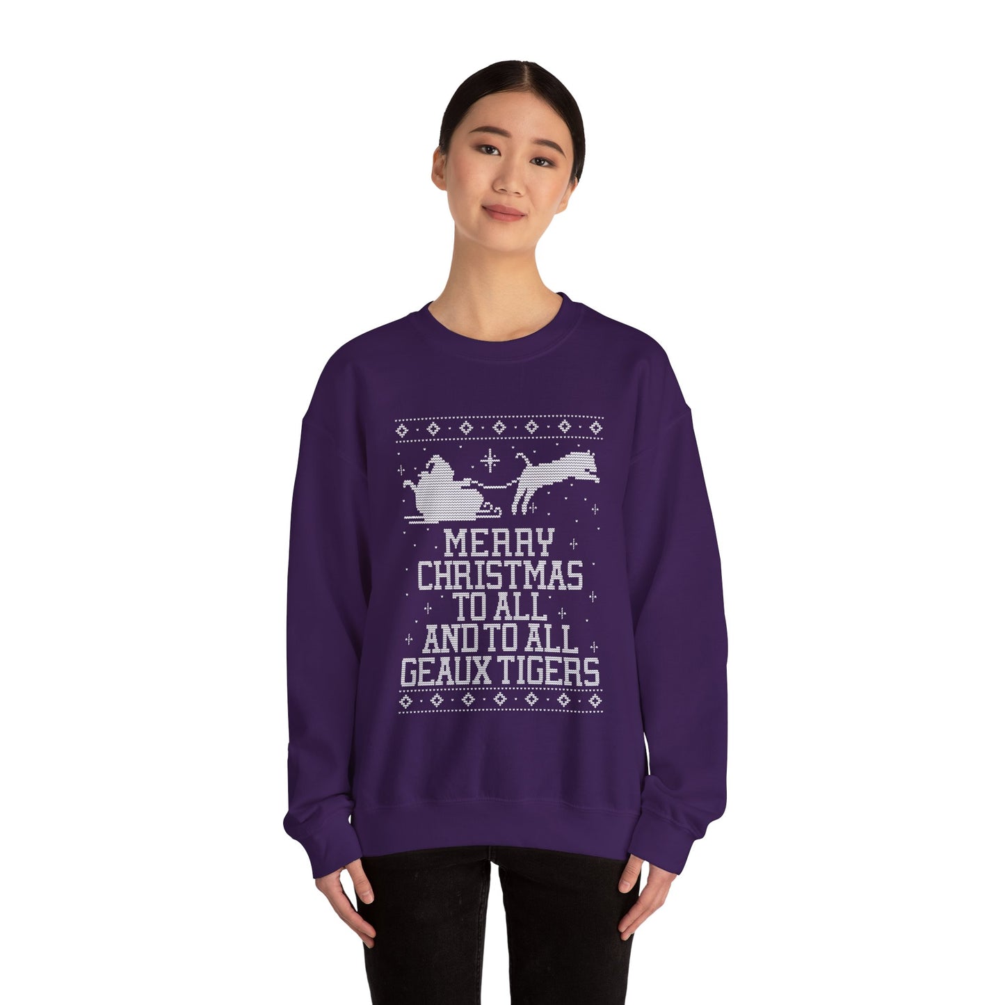 LSU Merry Christmas To All Geaux Tigers Sweatshirt