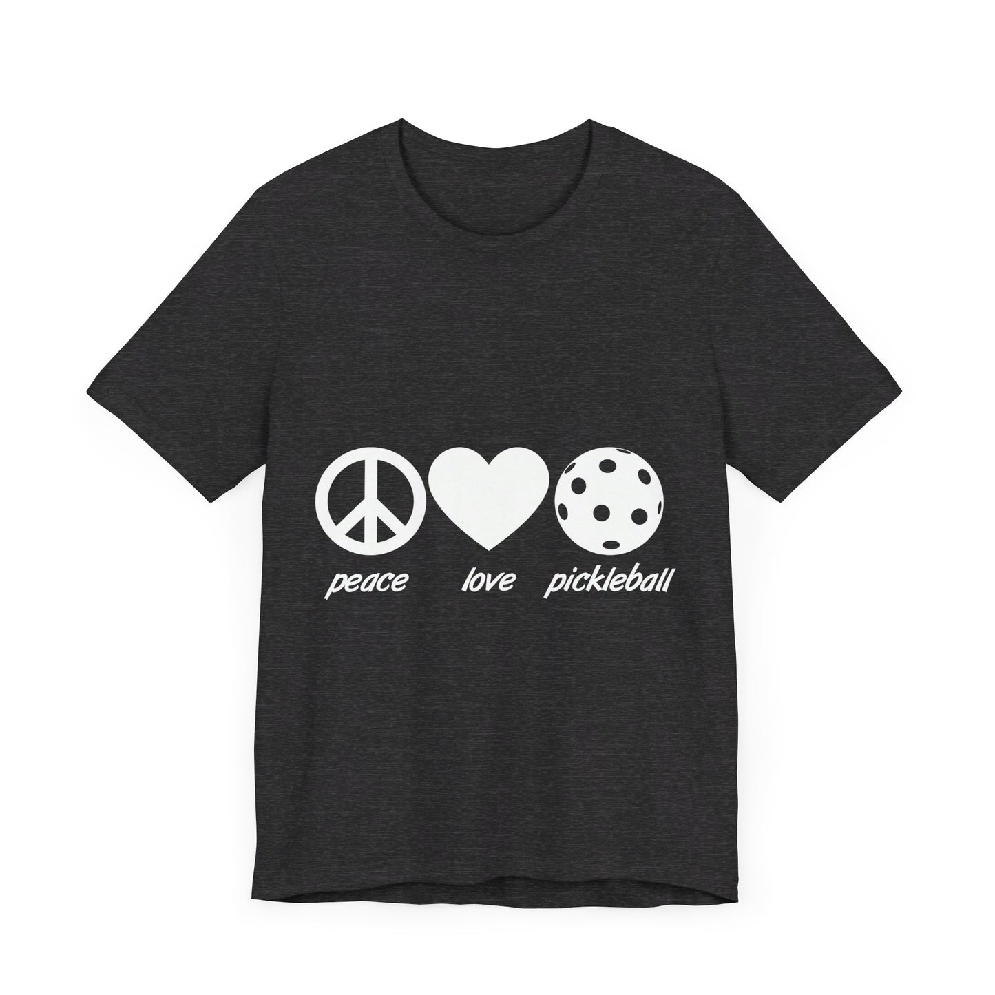 Pickleball Peace Love Pickleball Unisex Jersey Short Sleeve Tee