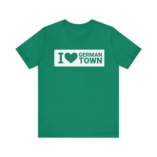 I Love Germantown Unisex Jersey Short Sleeve Tee