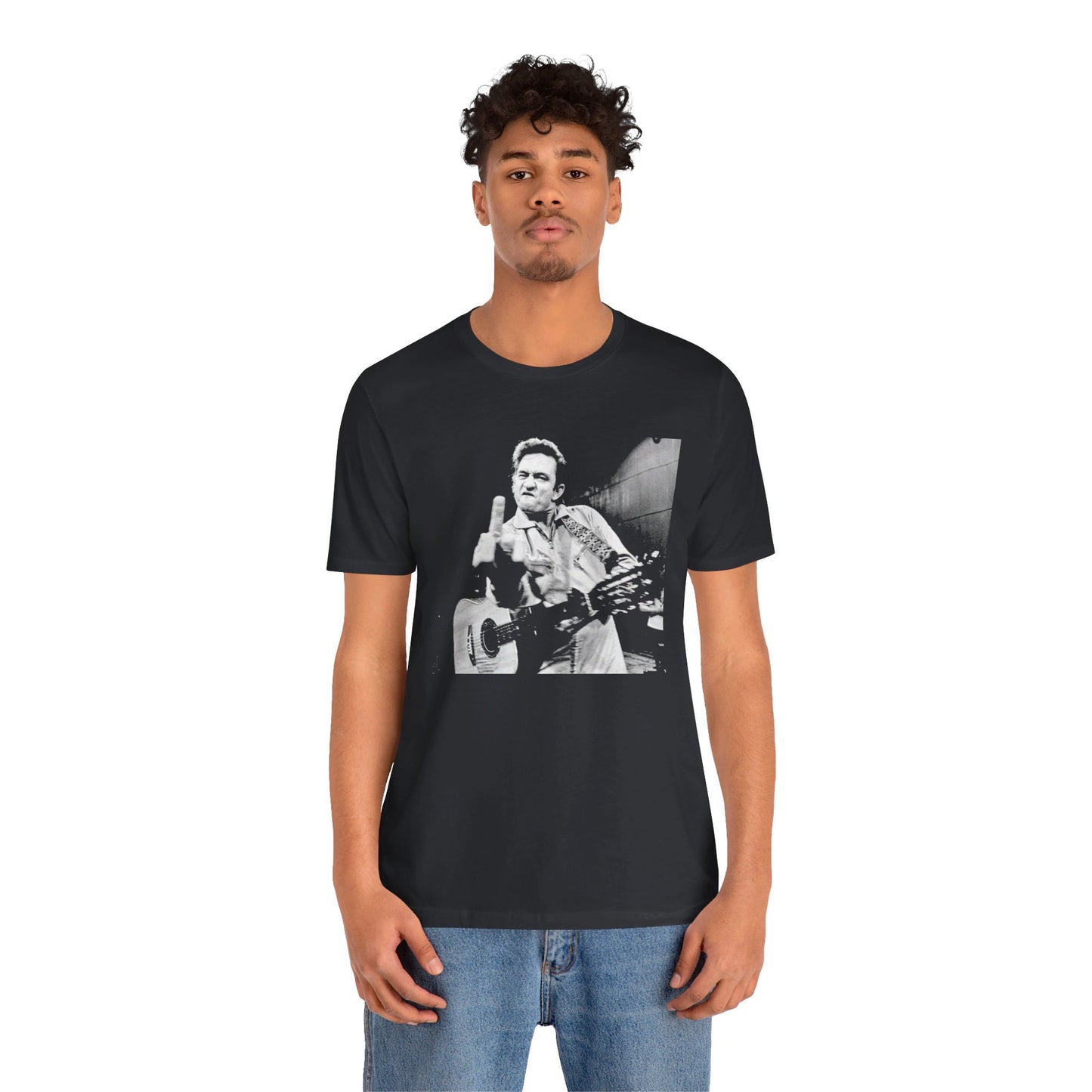 Johnny Cash Middle Finger Tee