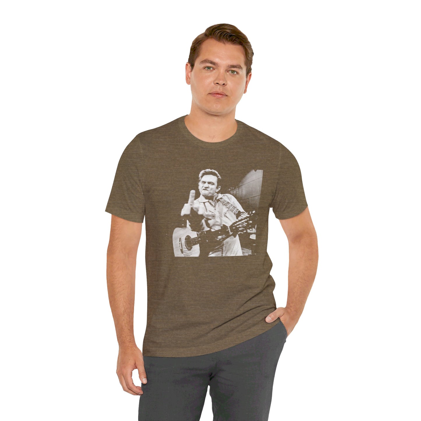 Johnny Cash Middle Finger Tee