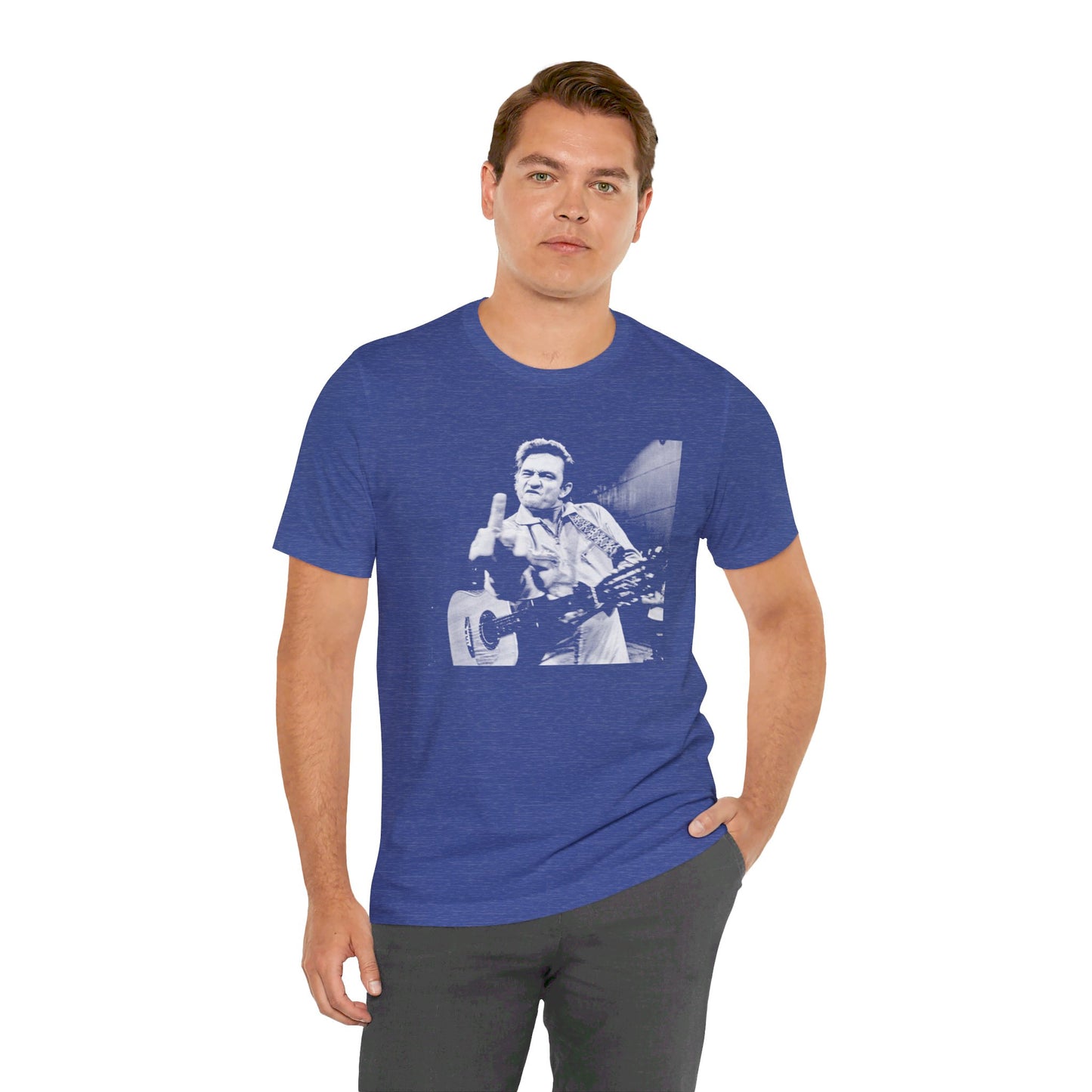 Johnny Cash Middle Finger Tee