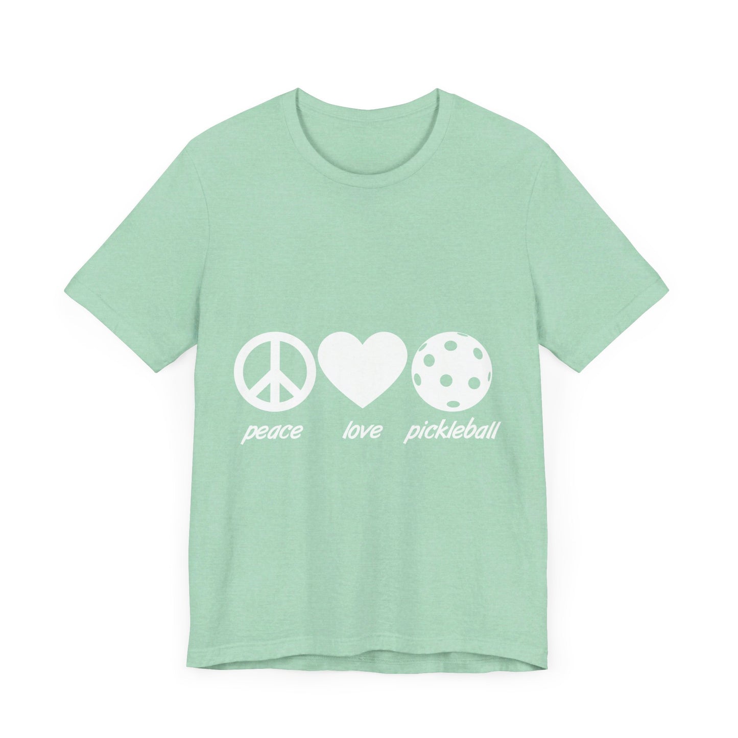 Pickleball Peace Love Pickleball Unisex Jersey Short Sleeve Tee