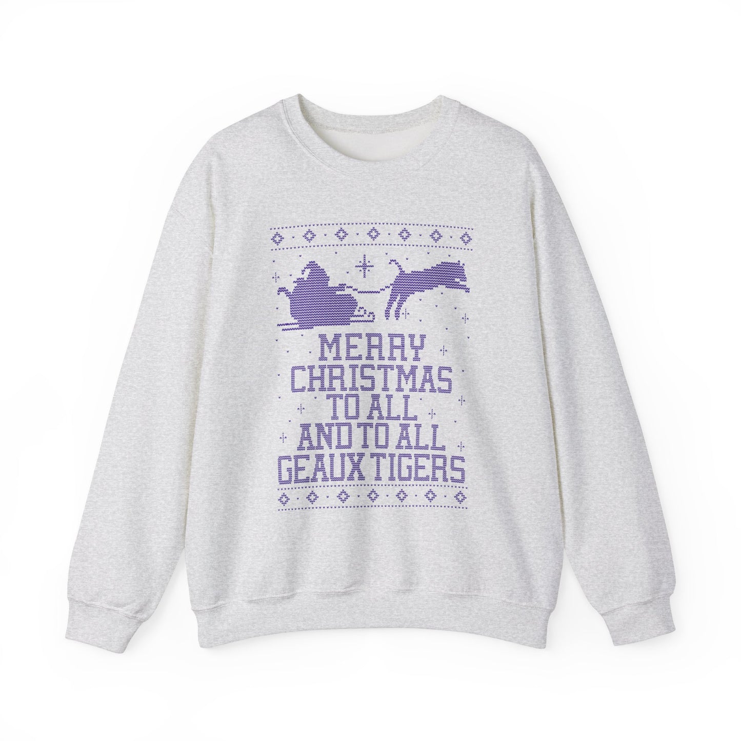 LSU "Ugly Christmas Sweater" Unisex Heavy Blend™ Crewneck Sweatshirt