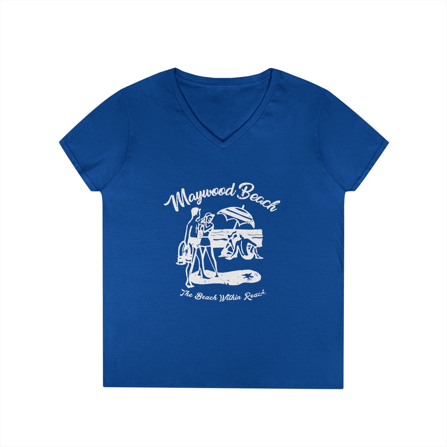 Ladies' V-Neck T-Shirt, Casual Tee, Comfortable Top, Everyday Wear, Gift for Her, Summer Fashion