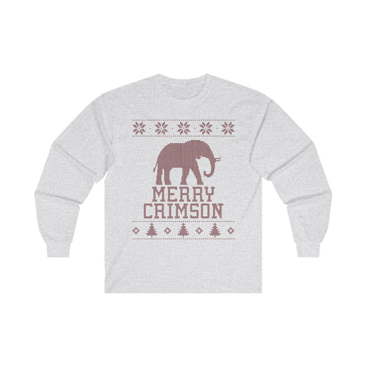 Alabama "Ugly Christmas Sweater" Unisex Ultra Cotton Long Sleeve Tee