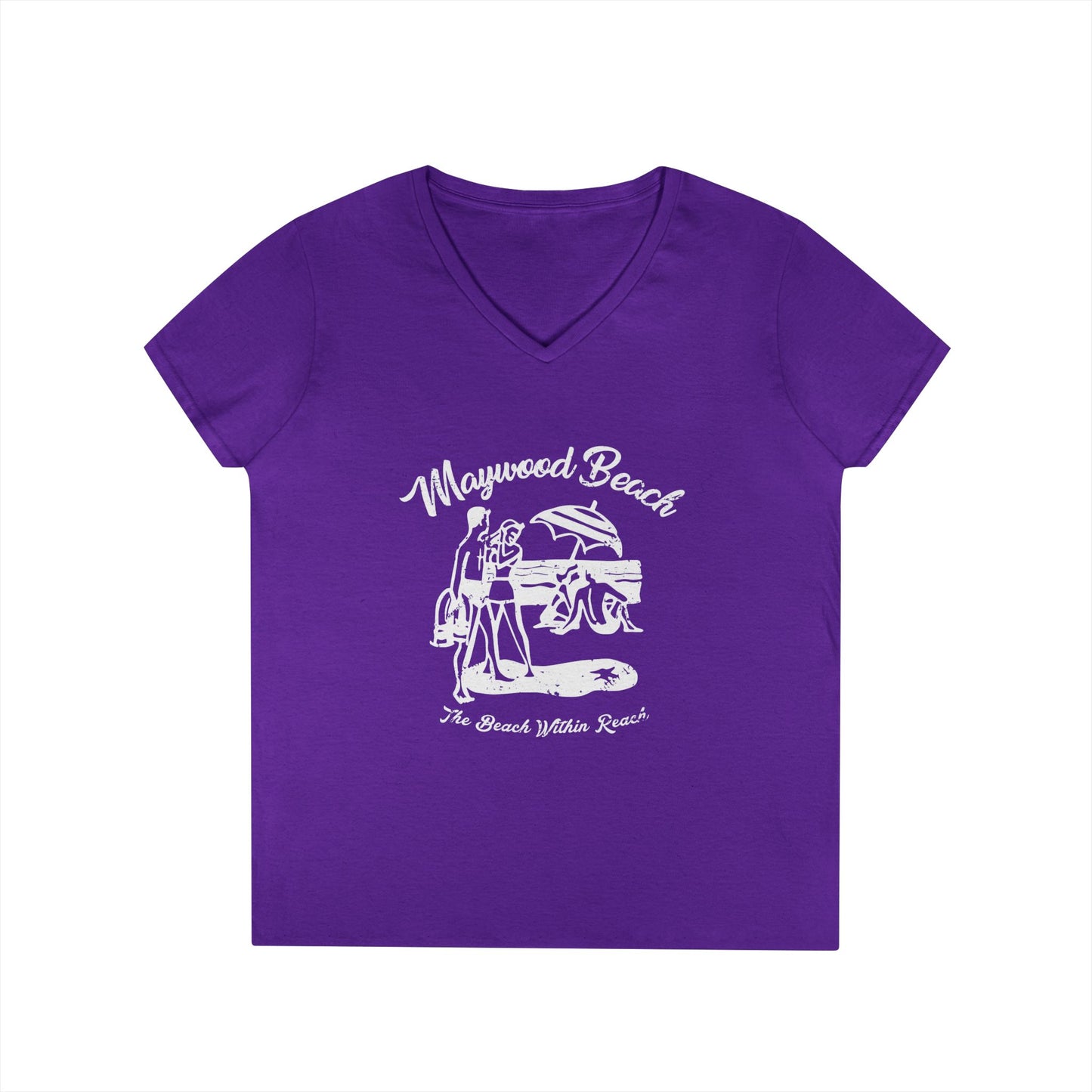 Ladies' V-Neck T-Shirt, Casual Tee, Comfortable Top, Everyday Wear, Gift for Her, Summer Fashion