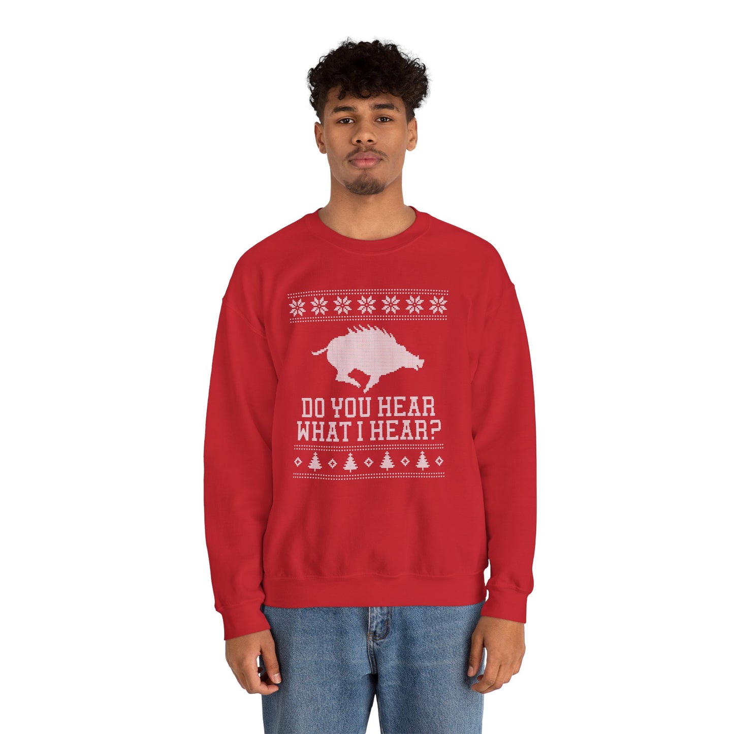 Arkansas Do You Hear What I Hear Razorback Sweatshirt