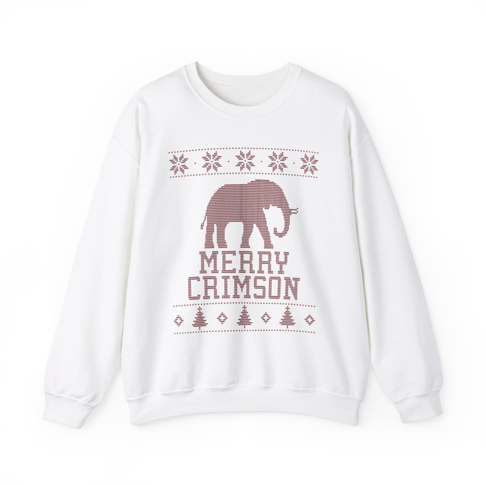 Alabama "Ugly Christmas Sweater" Unisex Heavy Blend™ Crewneck Sweatshirt