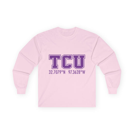 TCU Coordinates Unisex Ultra Cotton Long Sleeve Tee - Comfortable and Stylish College Apparel