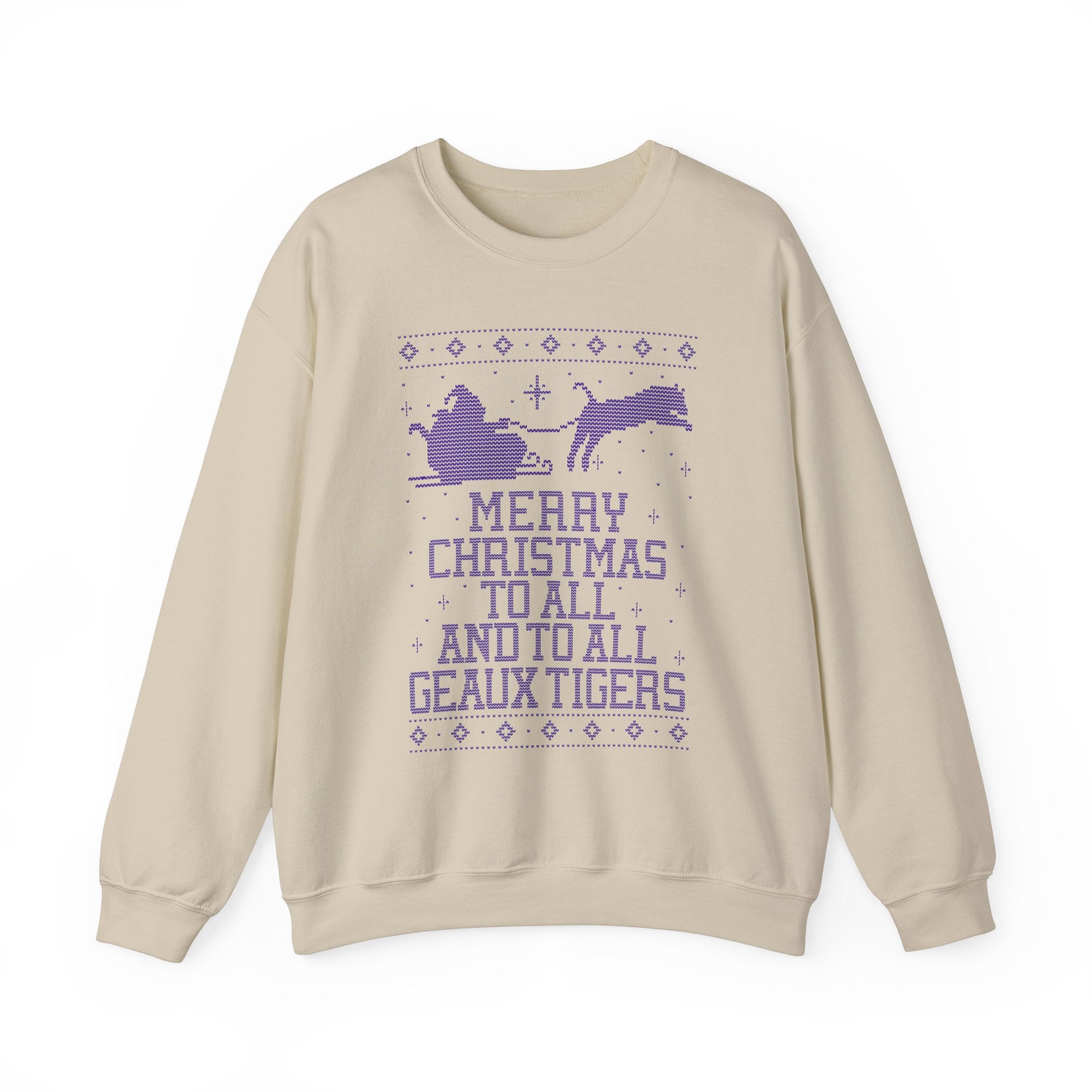 LSU "Ugly Christmas Sweater" Unisex Heavy Blend™ Crewneck Sweatshirt