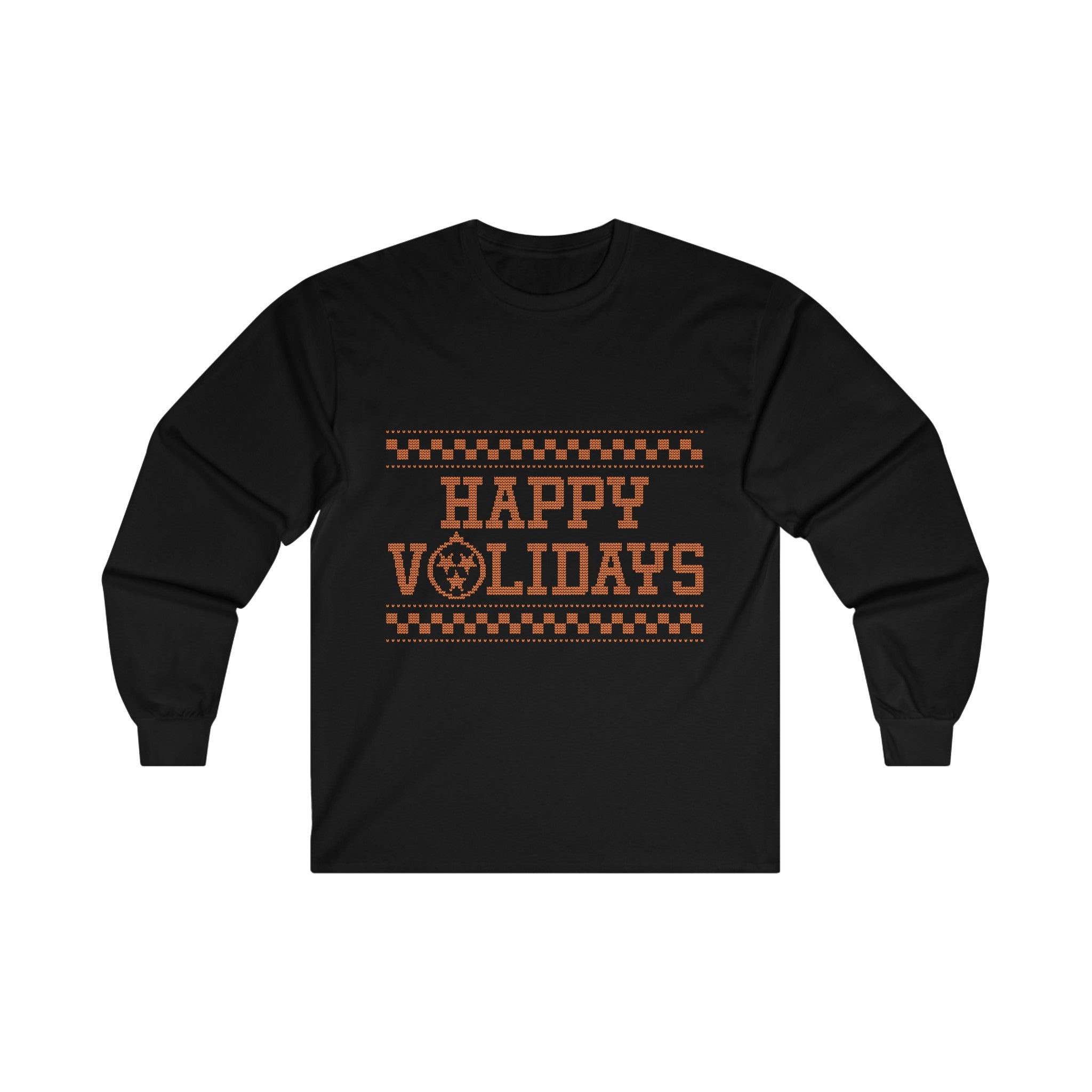 Tennessee Happy Volidays Christmas 100% Cotton Long Sleeve Tee