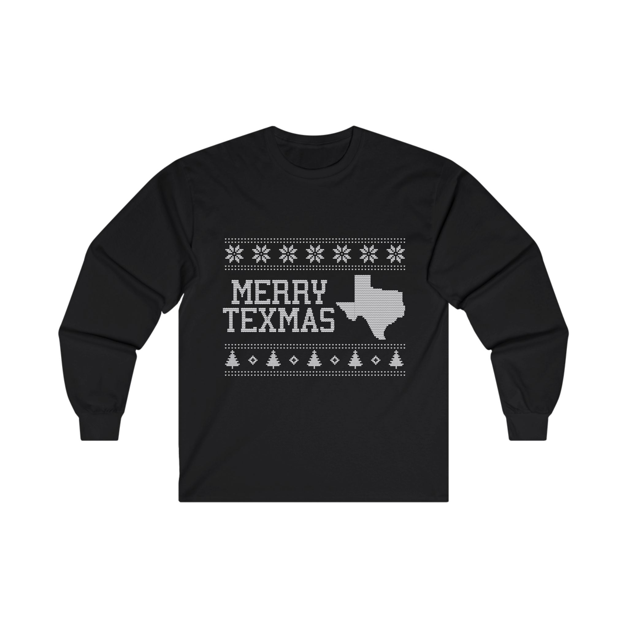 Texas "Ugly Christmas Sweater" Unisex Ultra Cotton Long Sleeve Tee