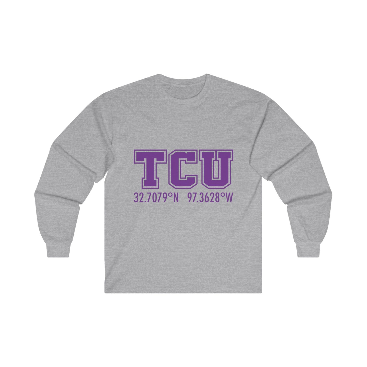 TCU Coordinates Unisex Ultra Cotton Long Sleeve Tee - Comfortable and Stylish College Apparel