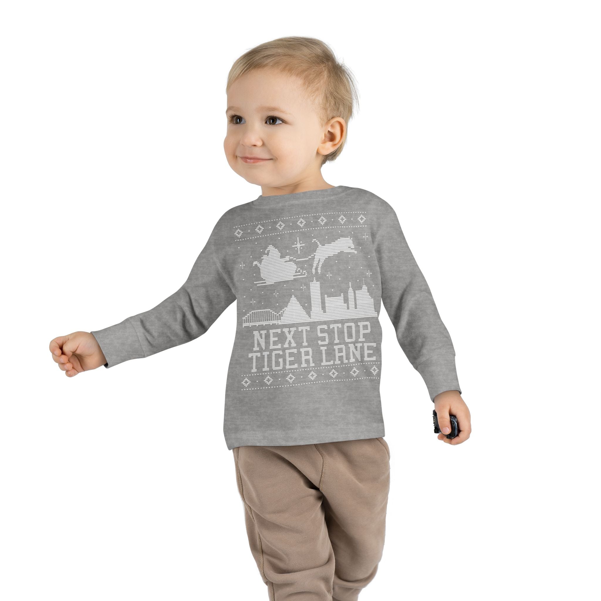 Toddler Memphis "Ugly Christmas Sweater" Toddler Long Sleeve Tee