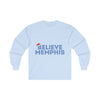 Believe Memphis Christmas Unisex Ultra Cotton Long Sleeve Tee