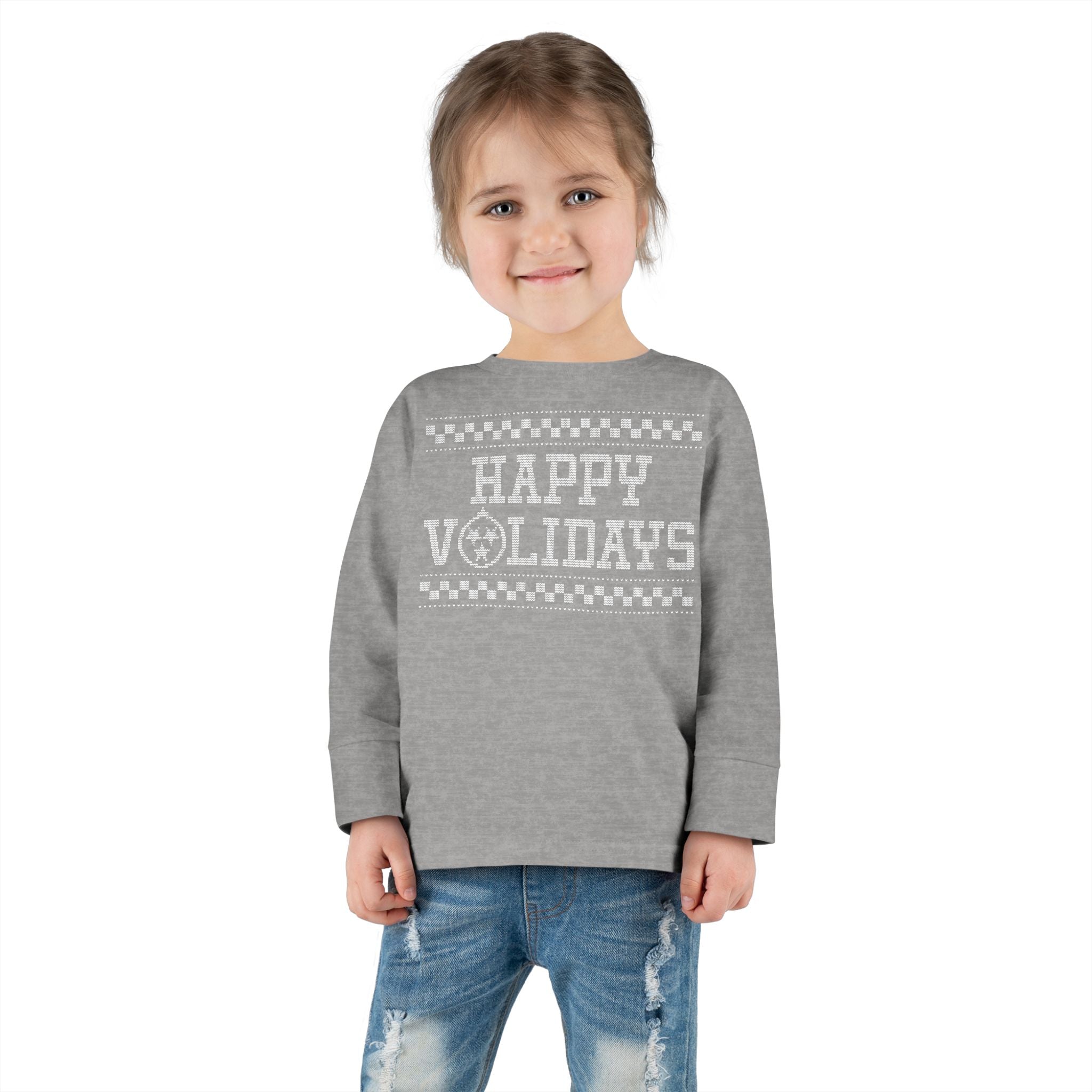 Happy Volidays T shirt Tennessee Christmas Toddler Long Sleeve Tee