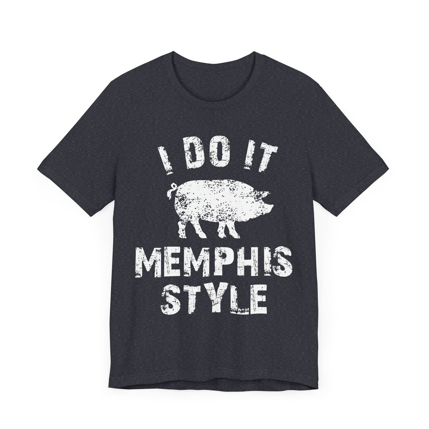 Memphis Style BBQ Unisex Jersey Tee - Fun & Playful Pork Design