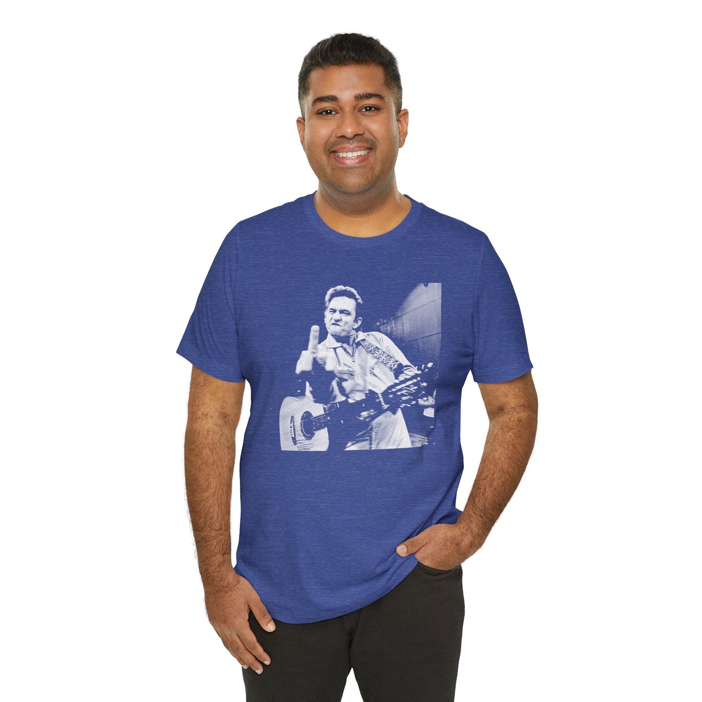 Johnny Cash Middle Finger Tee
