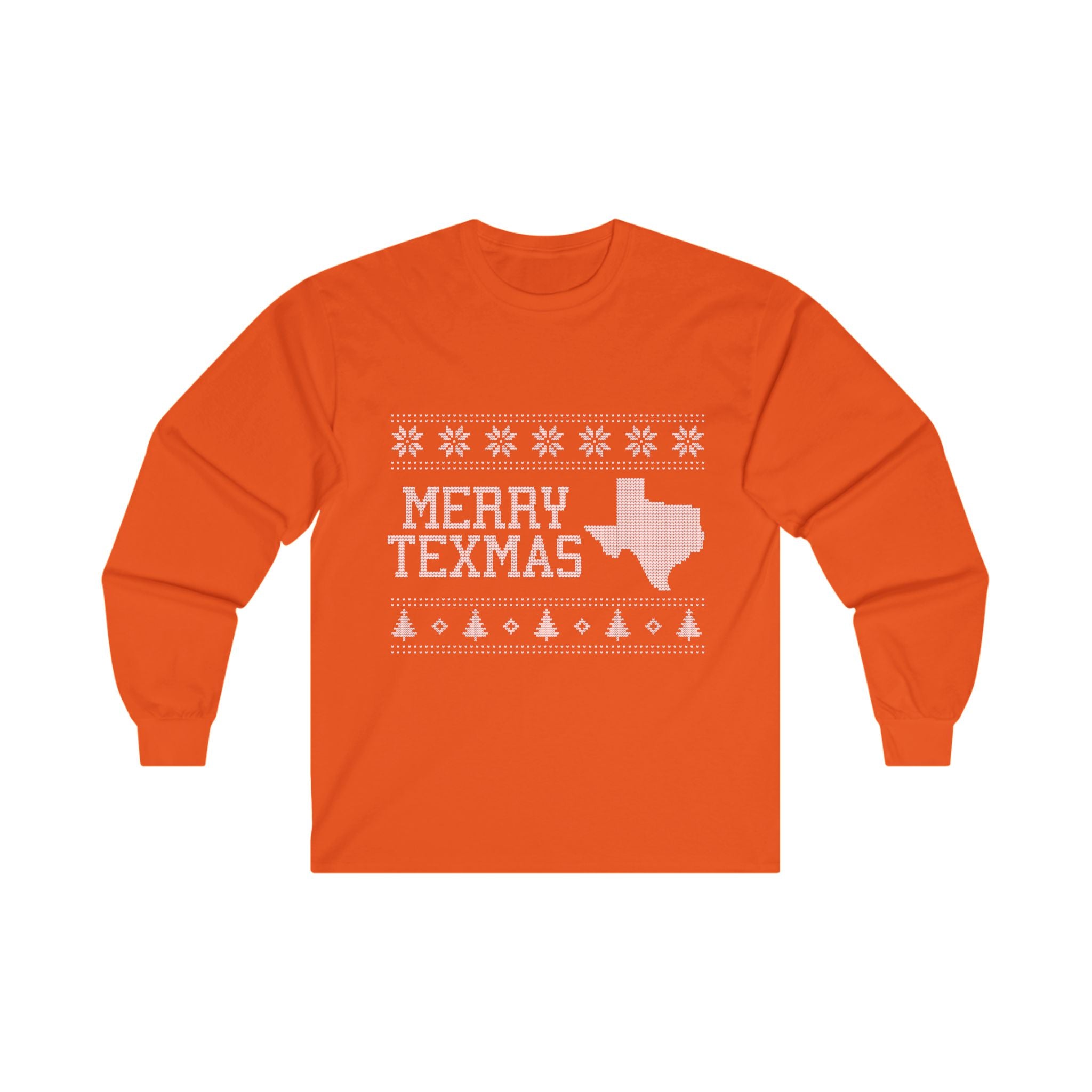 Texas "Ugly Christmas Sweater" Unisex Ultra Cotton Long Sleeve Tee