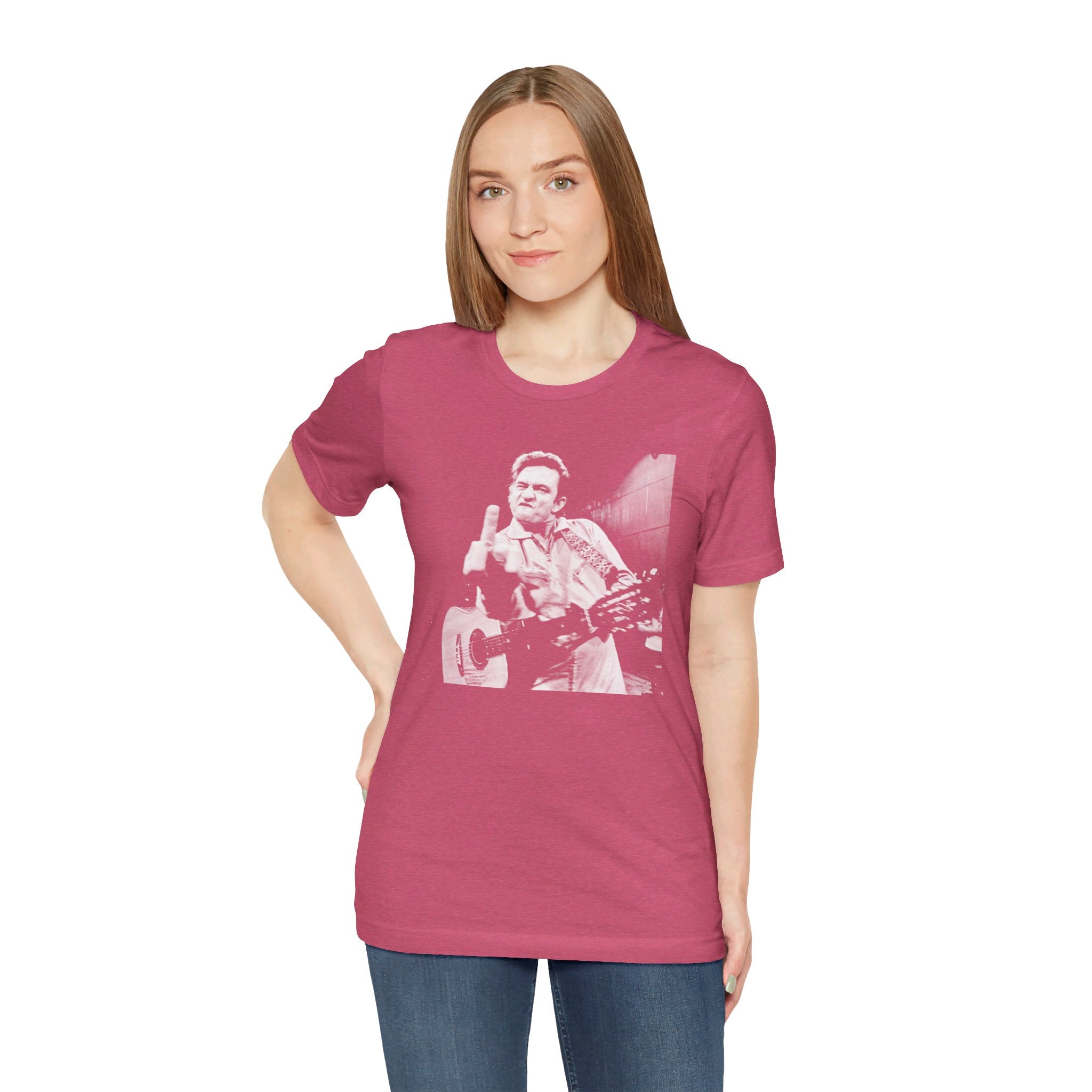 Johnny Cash Middle Finger Tee