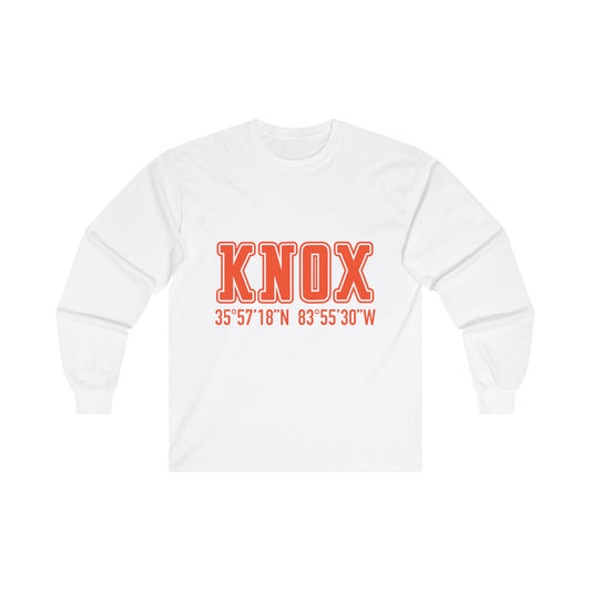 Tennessee Knoxville Coordinates Long Sleeve Tee