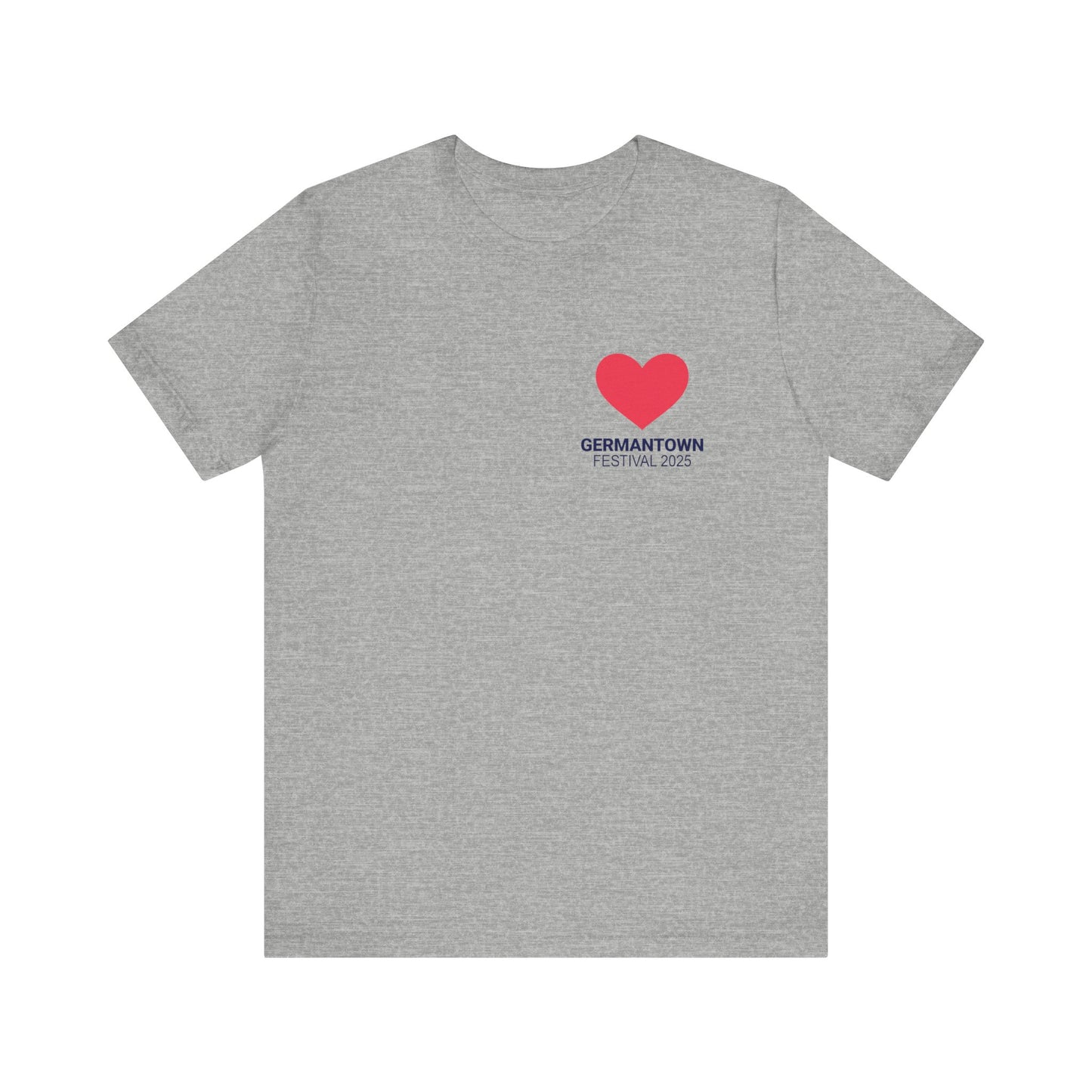 I Love Germantown T-Shirt, Unisex Jersey Tee, Casual Wear, Travel Souvenir, Gift for Residents, Trending Apparel, Local Pride Tee