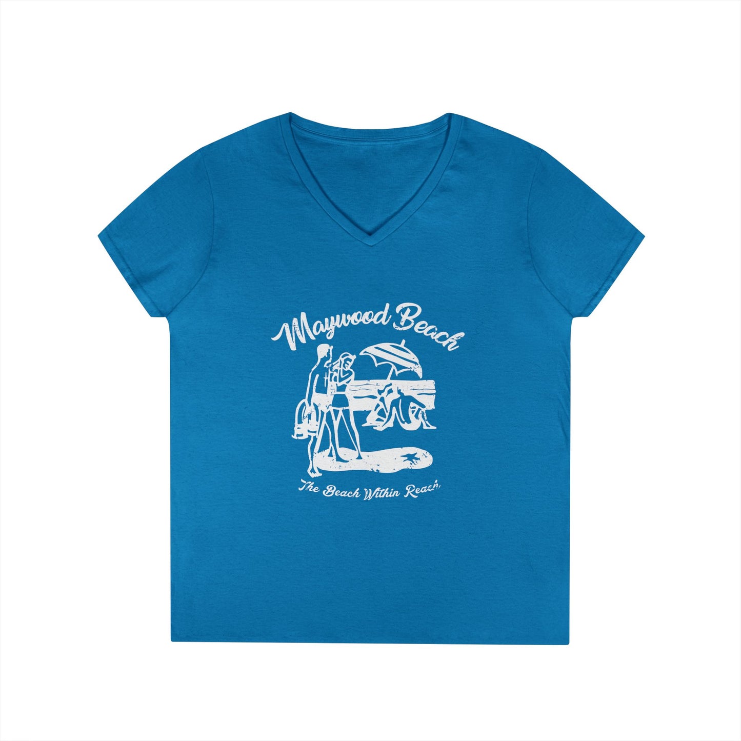 Ladies' V-Neck T-Shirt, Casual Tee, Comfortable Top, Everyday Wear, Gift for Her, Summer Fashion
