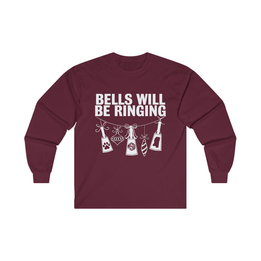 Mississippi State Christmas Design Long Sleeve Tee