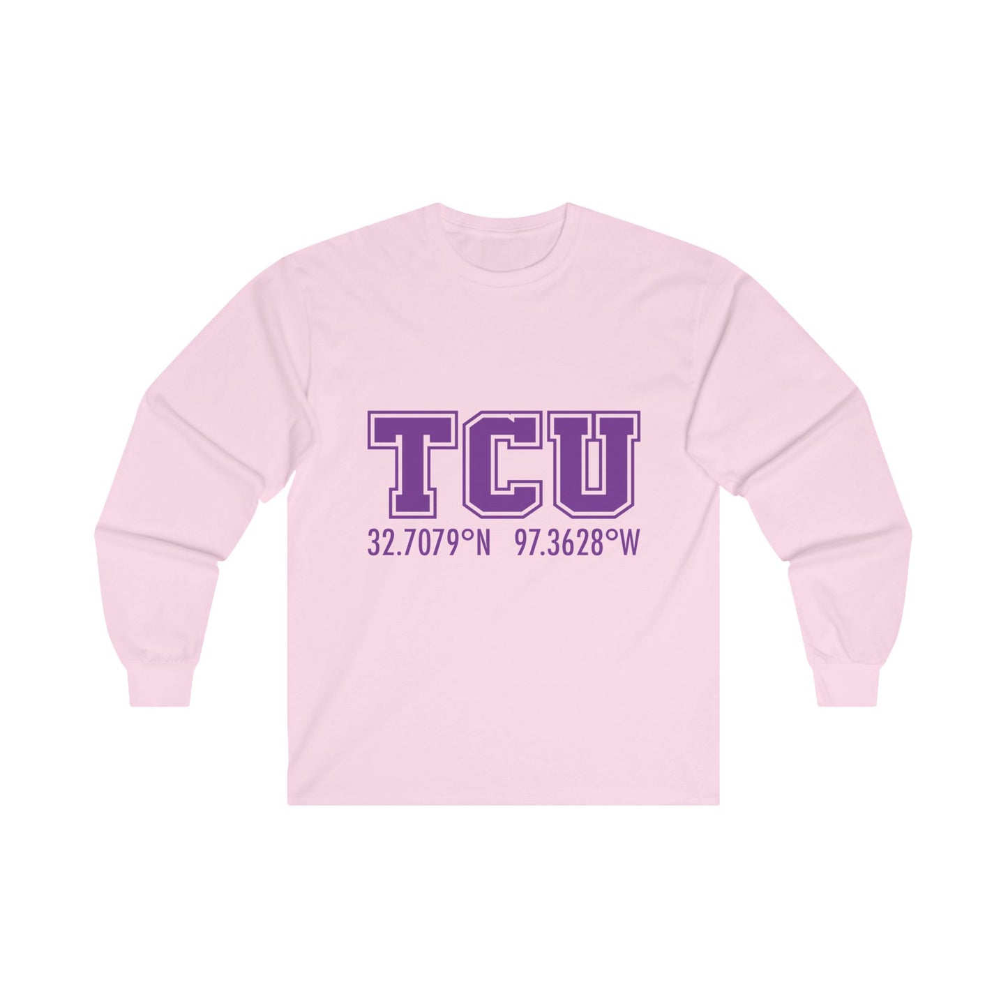 TCU Coordinates Unisex Ultra Cotton Long Sleeve Tee - Comfortable and Stylish College Apparel