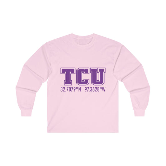 TCU Coordinates Unisex Ultra Cotton Long Sleeve Tee - Comfortable and Stylish College Apparel