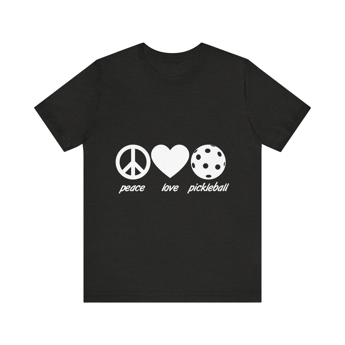 Pickleball Peace Love Pickleball Unisex Jersey Short Sleeve Tee