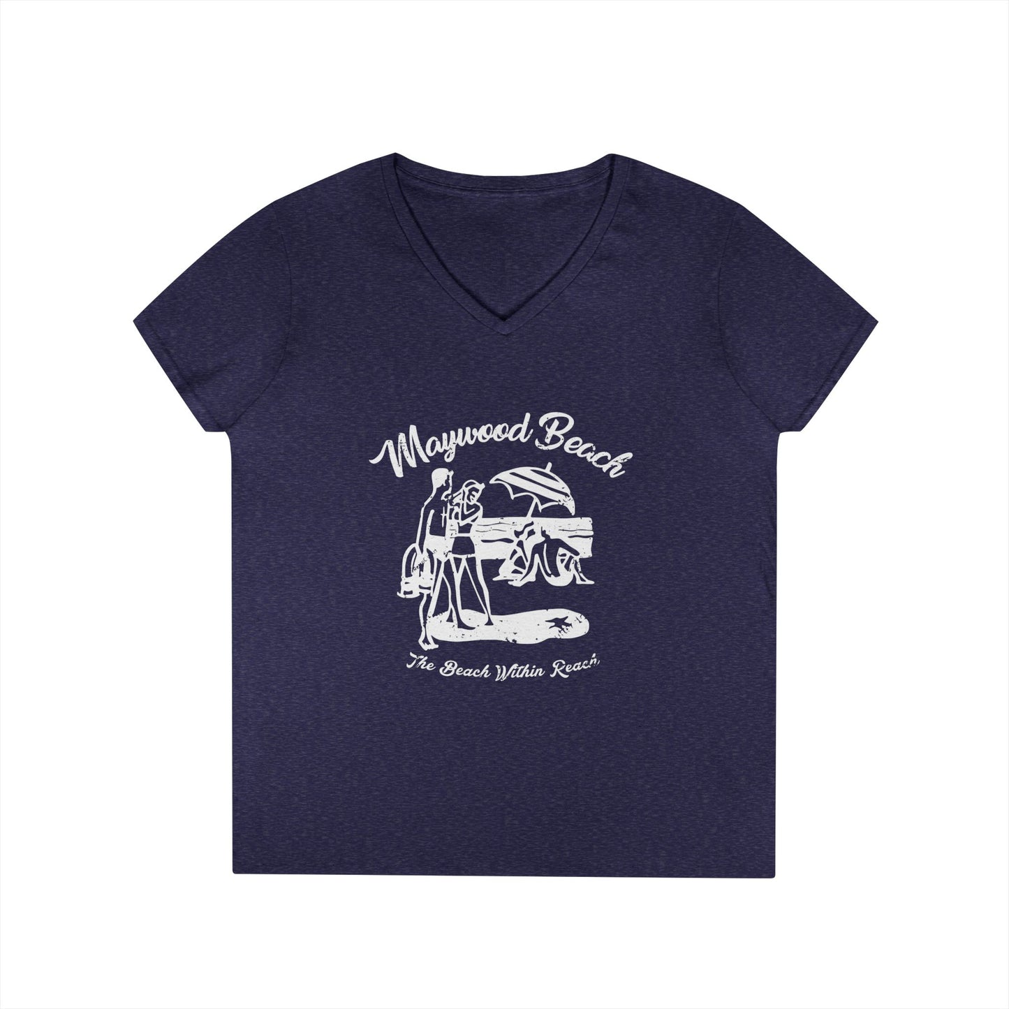 Ladies' V-Neck T-Shirt, Casual Tee, Comfortable Top, Everyday Wear, Gift for Her, Summer Fashion