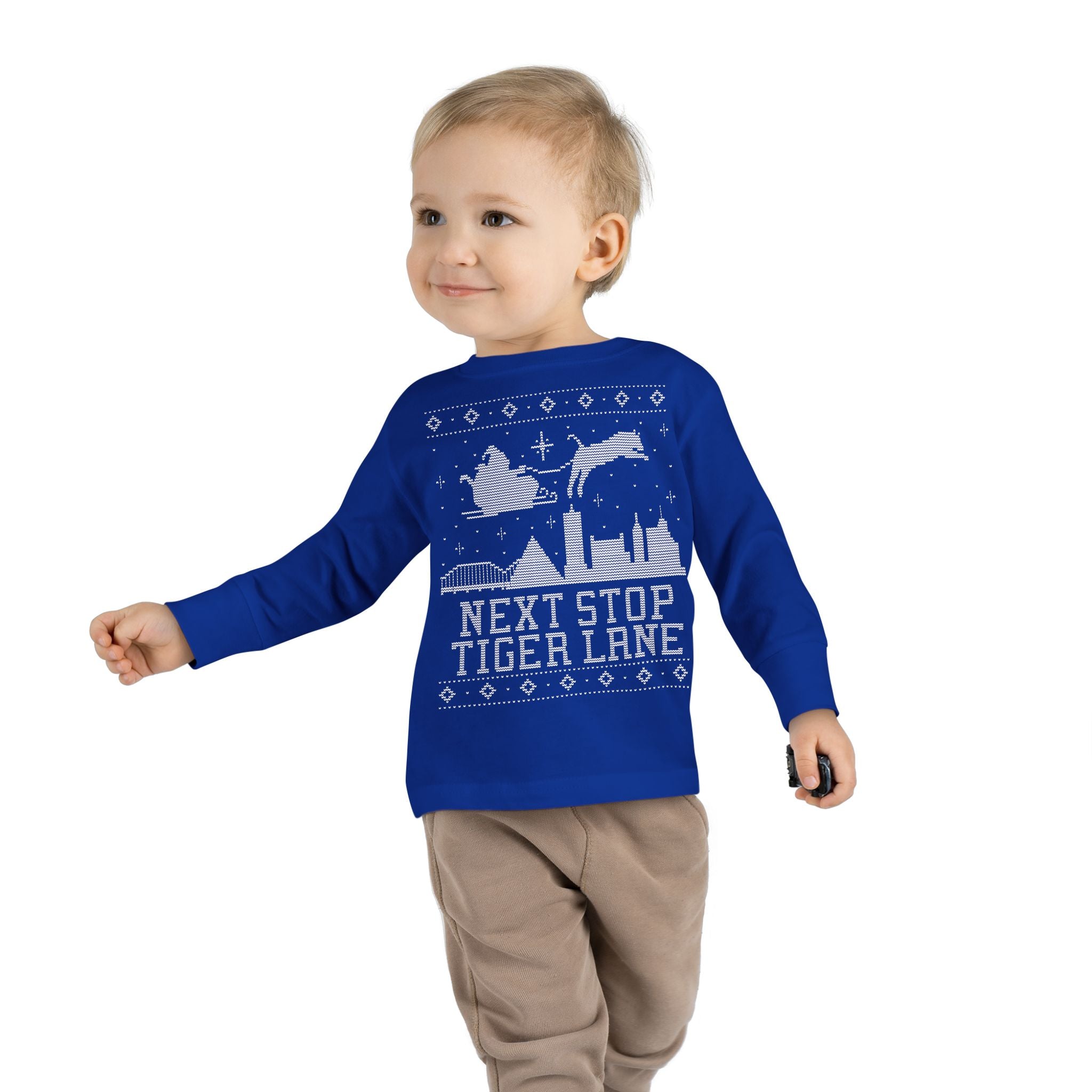 Toddler Memphis "Ugly Christmas Sweater" Toddler Long Sleeve Tee