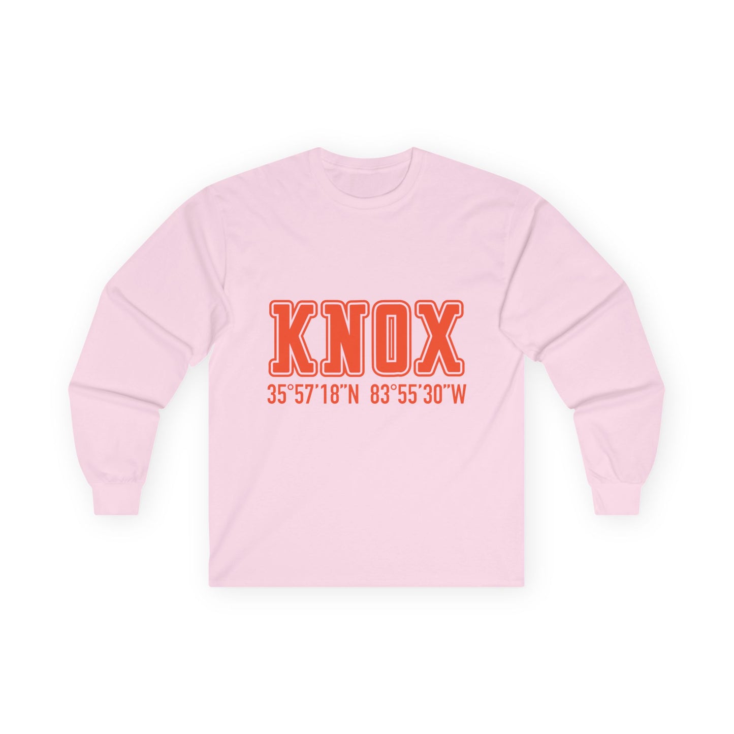 Tennessee Knoxville Coordinates Long Sleeve Tee