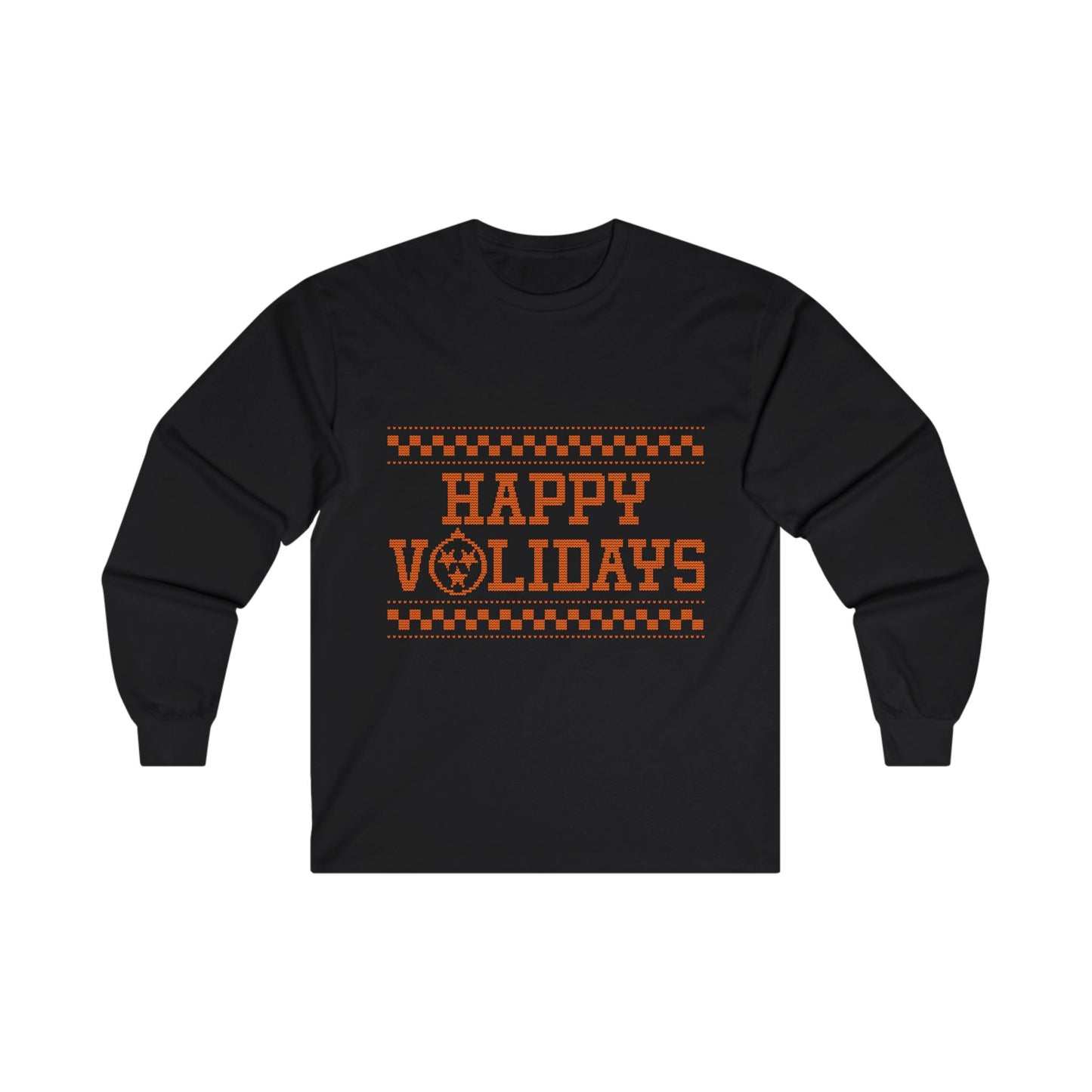 Tennessee Happy Volidays Christmas 100% Cotton Long Sleeve Tee