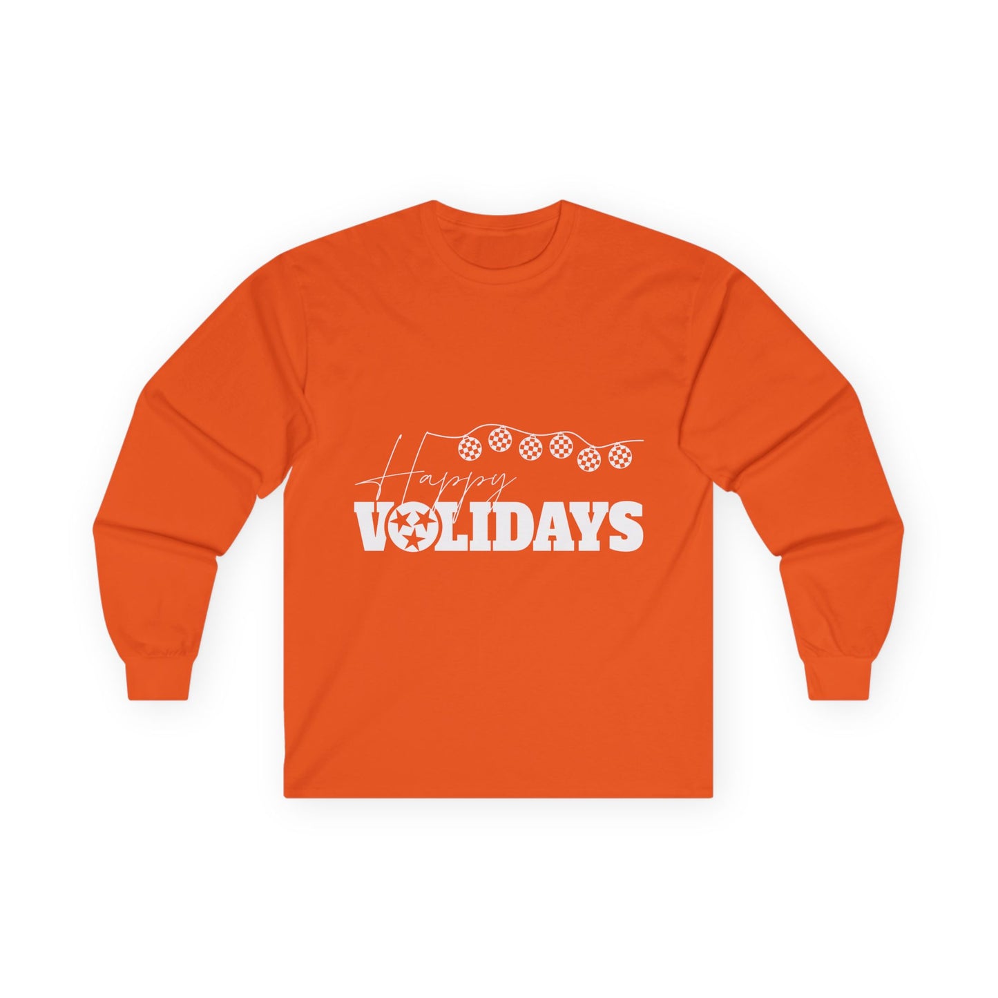 Tennessee Volunteers Long Sleeve Tee - Tennessee Happy Volidays Design