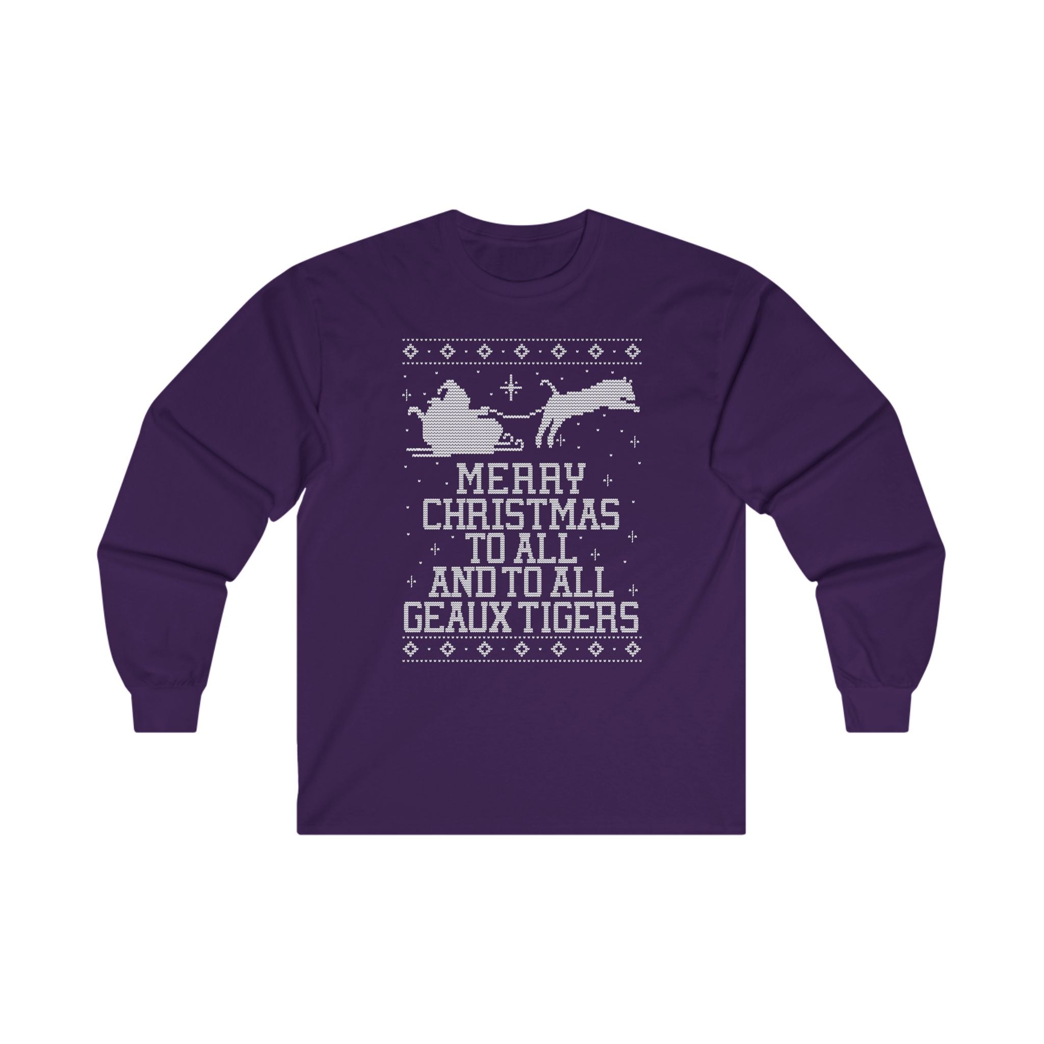 LSU "Ugly Christmas Sweater" Unisex Ultra Cotton Long Sleeve Tee