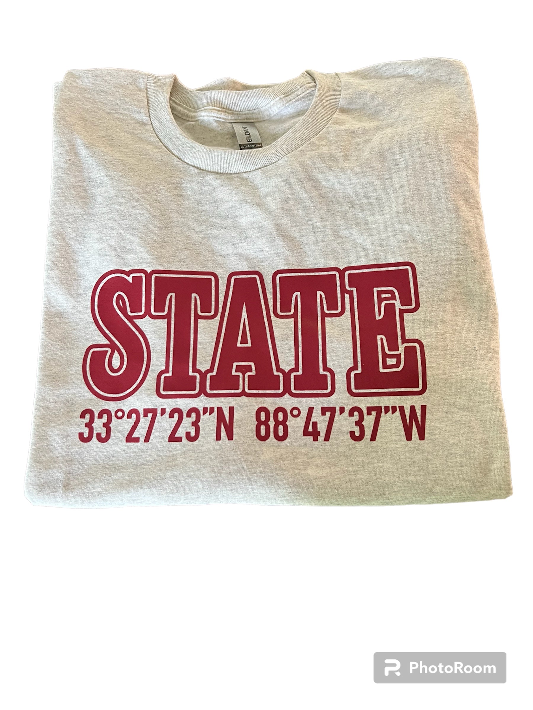 Mississippi State Coordinates Long Sleeve T Shirt