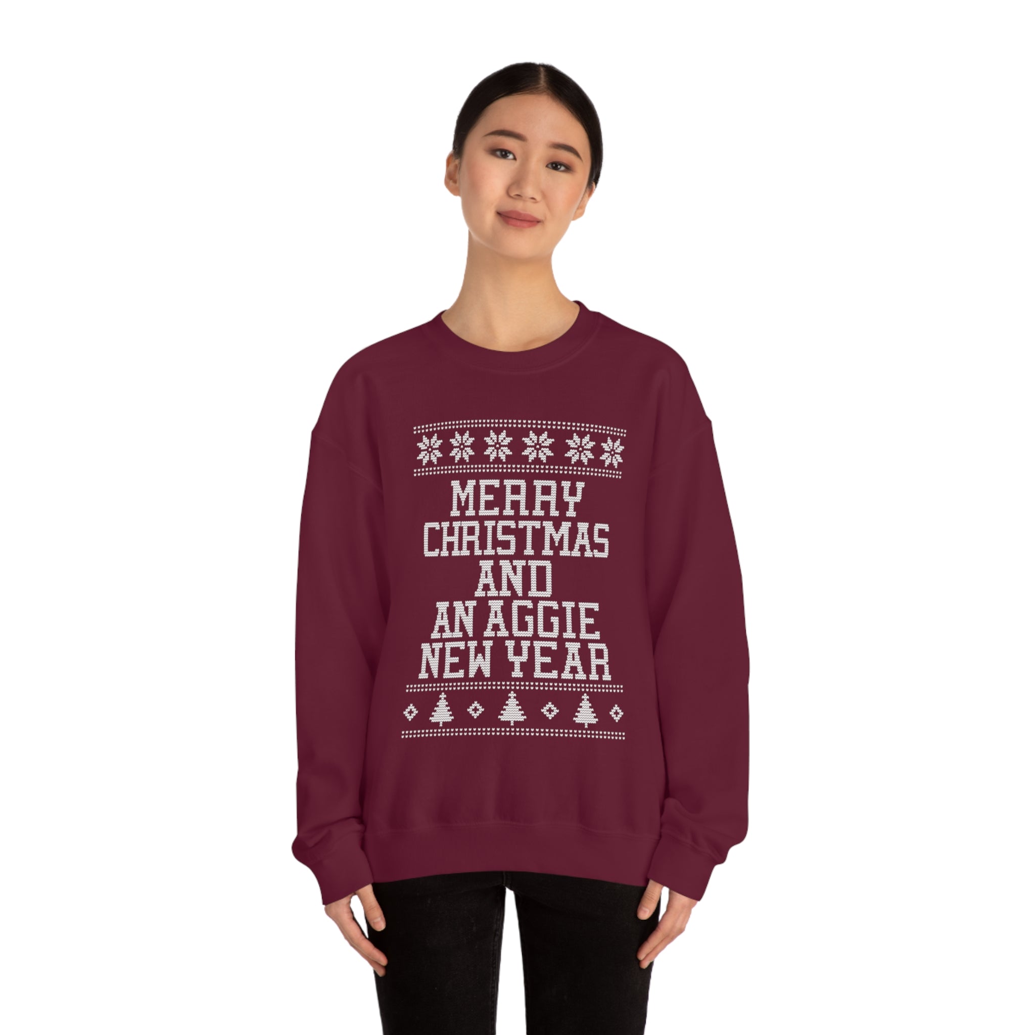 Merry Christmas And An Aggie New Year Sweatshirt