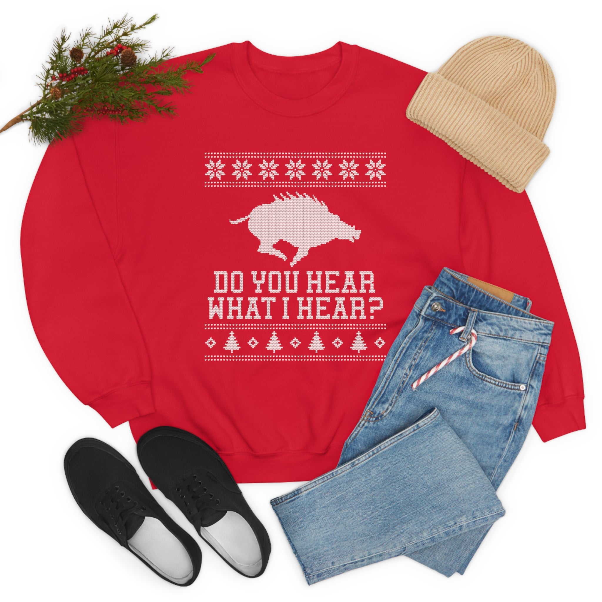 Do You Hear What I Hear Razorback Sweatshirt