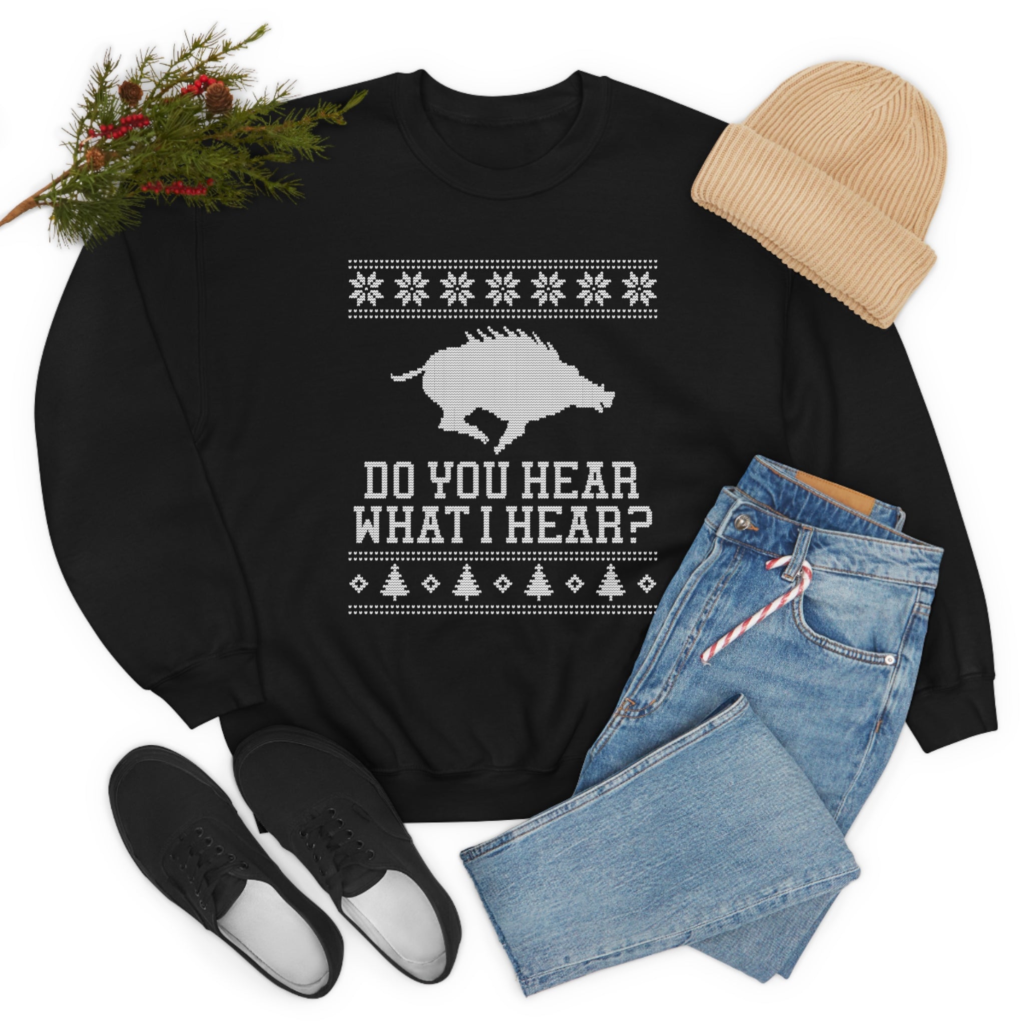 Do You Hear What I Hear Razorback Sweatshirt