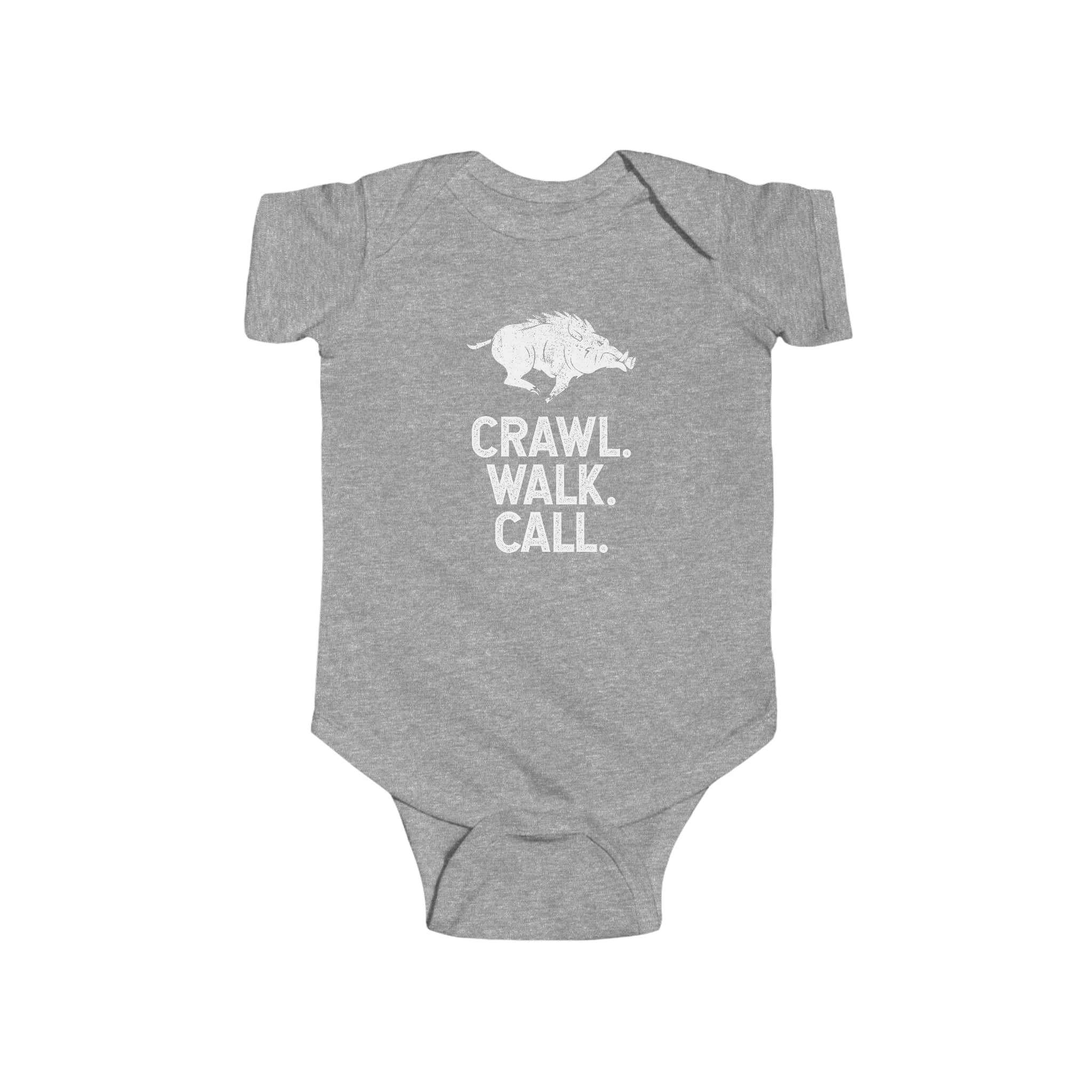 Arkansas Razorback Crawl Walk Call Onesie