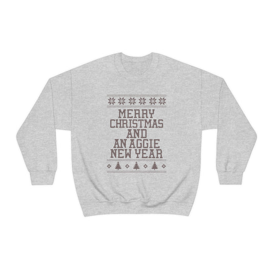 Texas A&M Merry Christmas And An Aggie New Year Sweatshirt