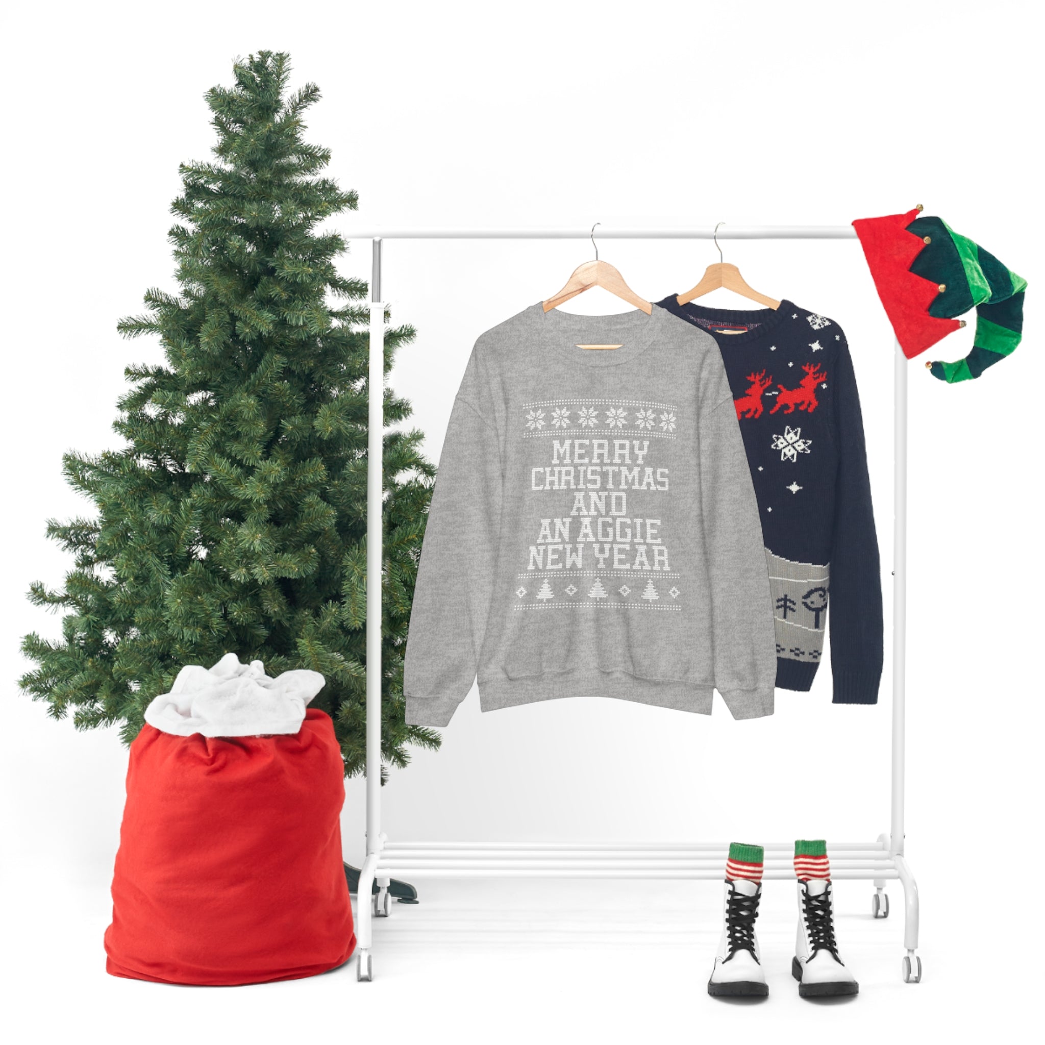 Merry Christmas And An Aggie New Year Sweatshirt