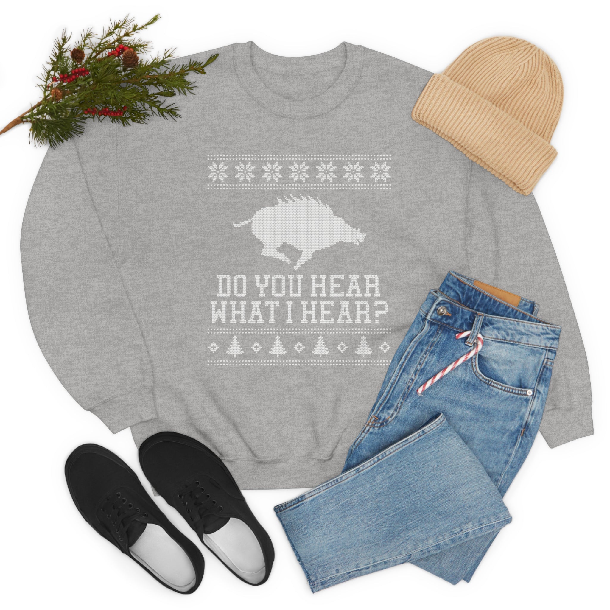 Do You Hear What I Hear Razorback Sweatshirt